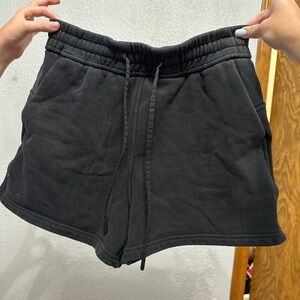 Lululemon Athletica Black Athletic Shorts Elastic Waistband